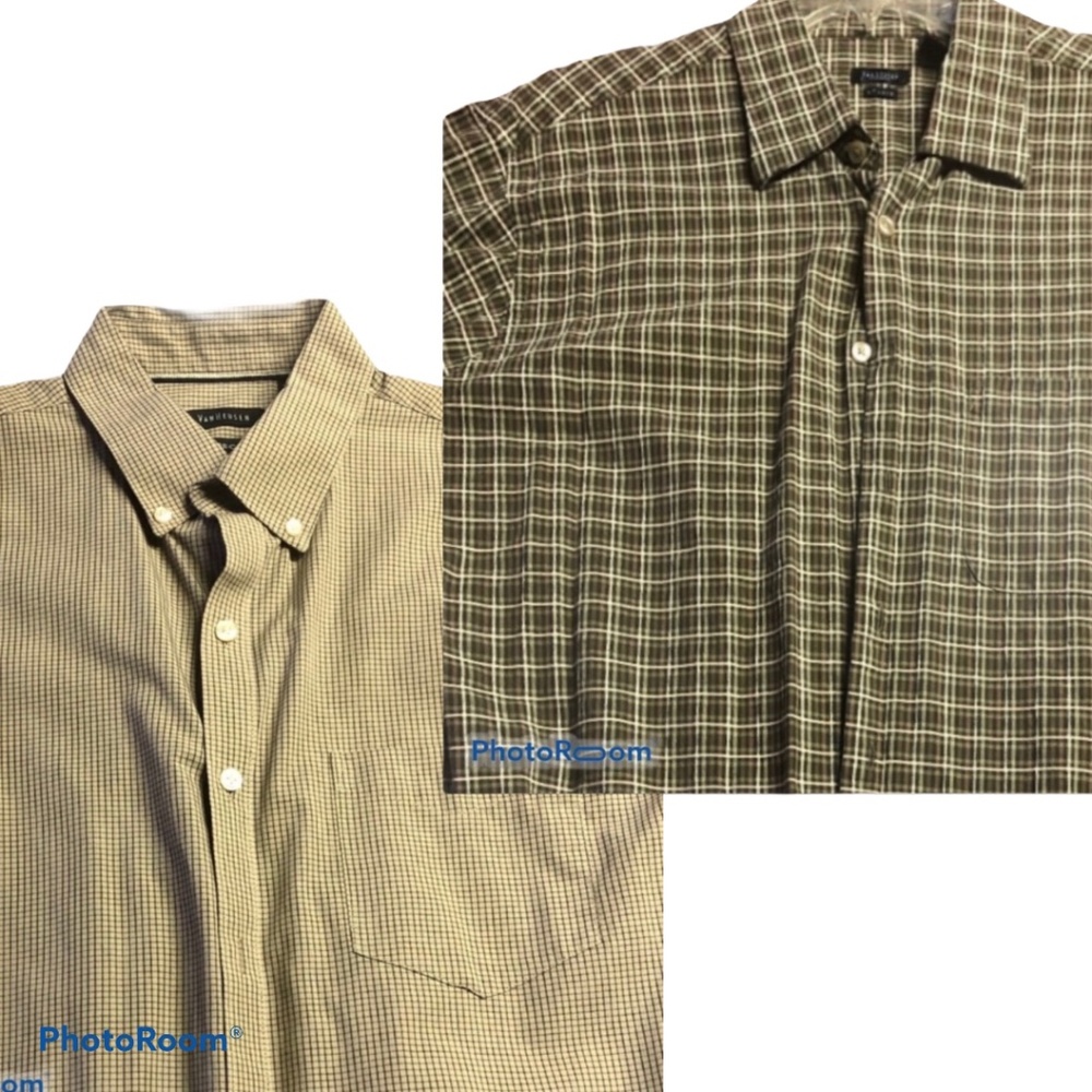 Van Heusen Set of 2 Men's Dress Shirts Size Large - Picture 1 of 7
